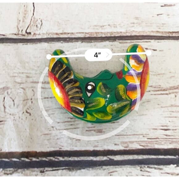 Moon Shaped Talavera Keepsake Box - Picture 6 of 6